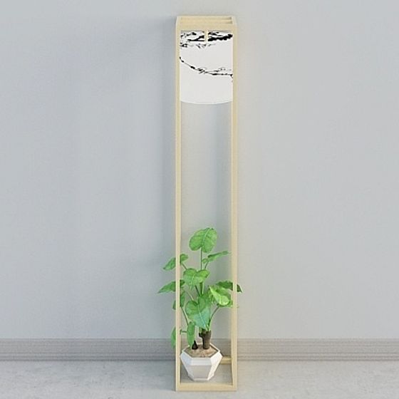 Chic Low-Polygon 3D Lamp Model for Interiors