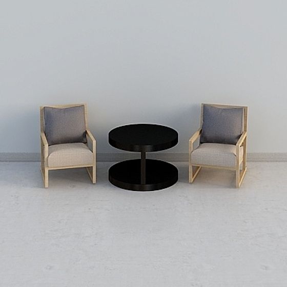 Modern Lounge Set 3D model