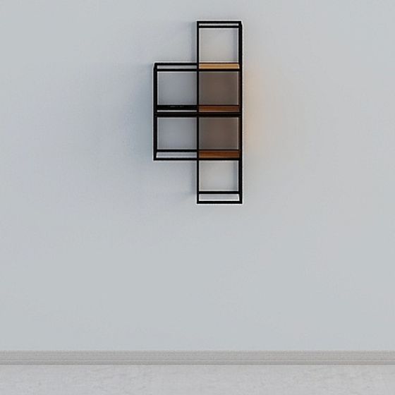 L-Shaped Bookshelf 3D model