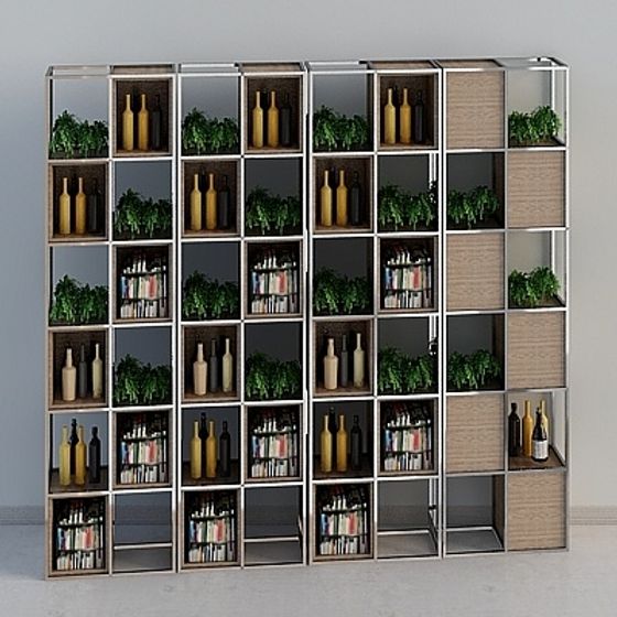 Urban Greenery Bookshelf 3D model