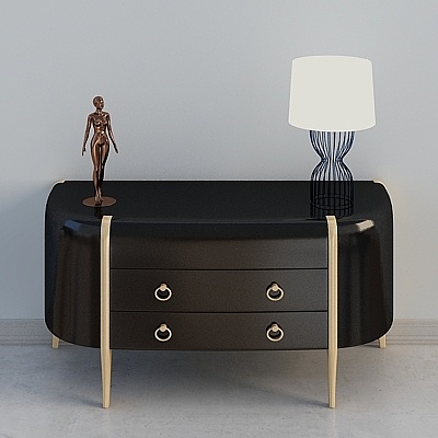 Armoires de portail en bois massif noir simples et modernes