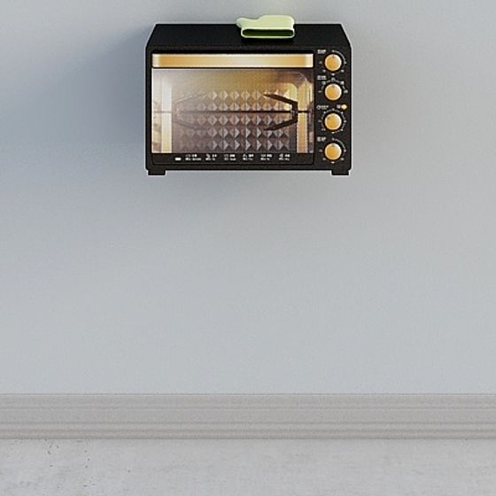 Wall-Mounted Oven 3D model for Modern Interiors
