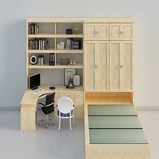 Compact Home Office 3D Model for Modern Spaces