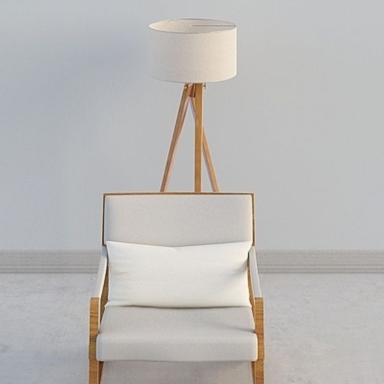 Cozy Reading Nook 3D model