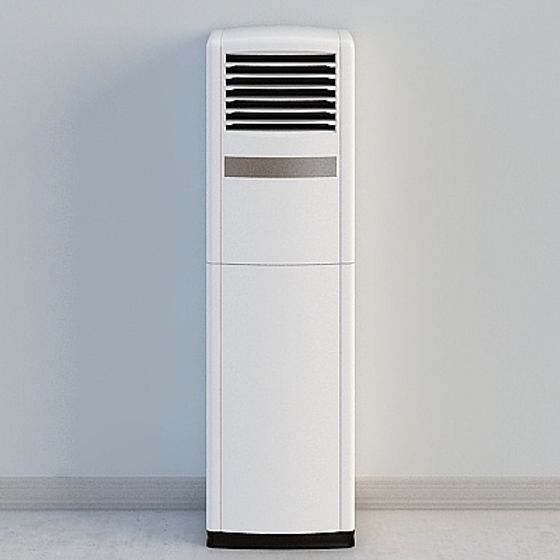 Modern Minimalist Vertical Air Conditioner 3D model
