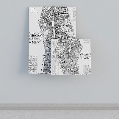 Nordic Little fresh Beauty Club-Wall painting combination