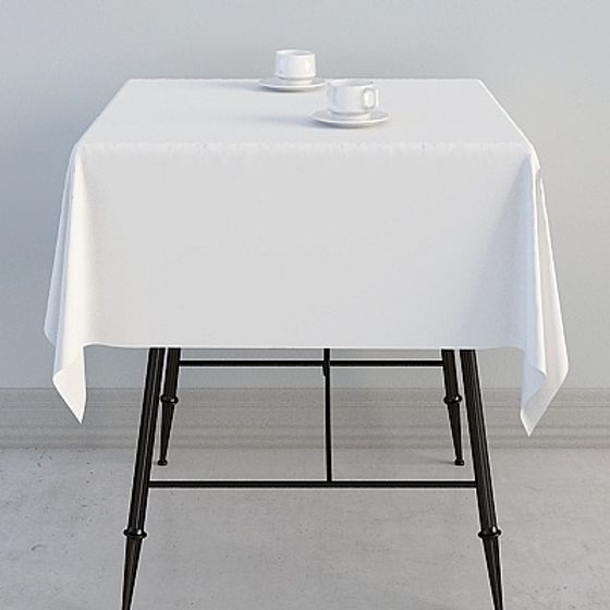 Elegant Dining Table 3D Model