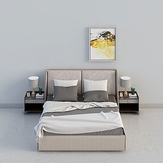 Urban Retreat Bed 3D model