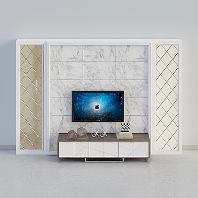 Modern TV background Wall combination