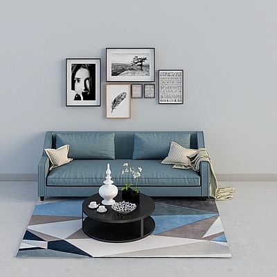 Combinaison de dauphin du ciel bleu-magasins-canapé de salon