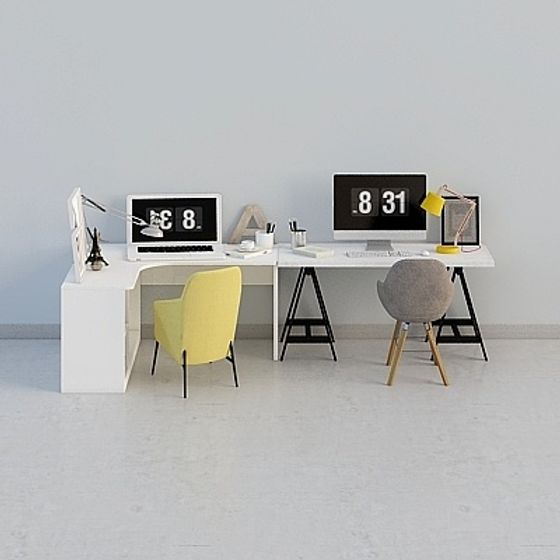 Urban Workspace 3D model for Modern Offices