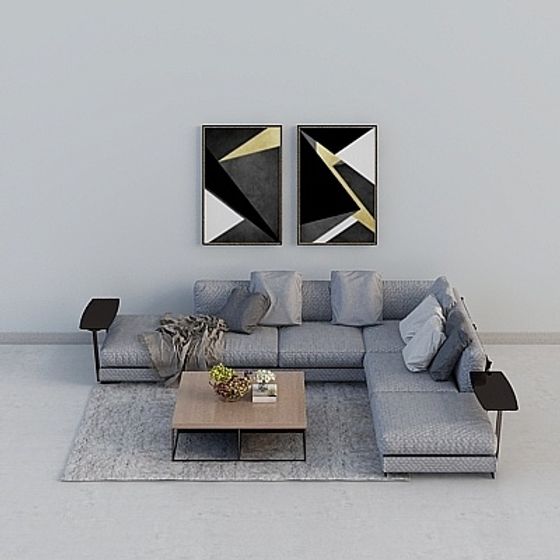 Modern Living Room 3D model