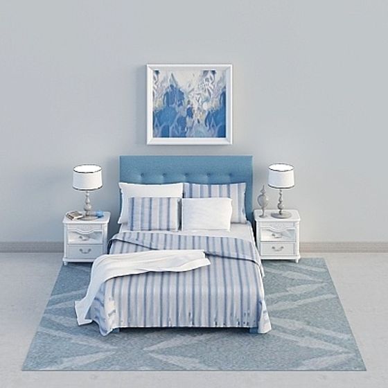 Cozy Retreat Bedroom 3D model