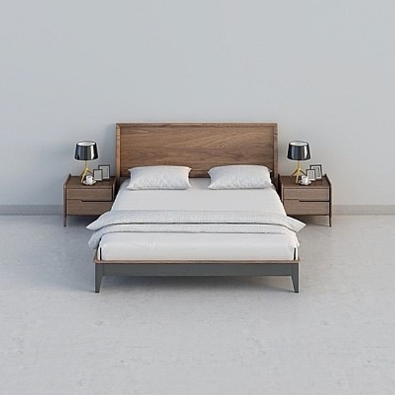 Urban Rest Bed 3D model for Modern Interiors