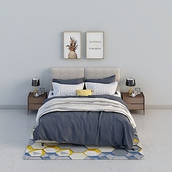 Urban Retreat Bedroom 3D model