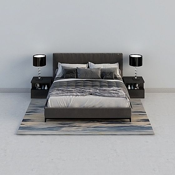 Urban Elegance Bedroom Set 3D model