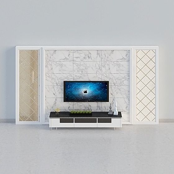 Stylish 3D Model TV Wall for Contemporary Spaces