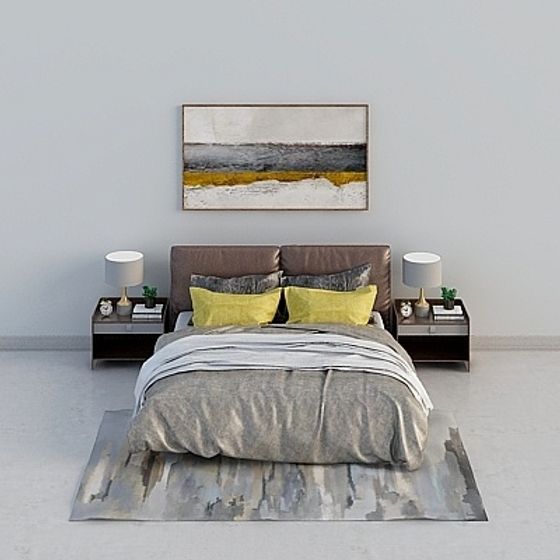 Cozy Retreat Bedroom 3D model