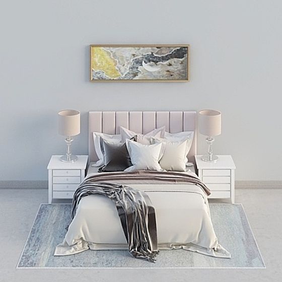 Cozy Retreat Bedroom 3D model