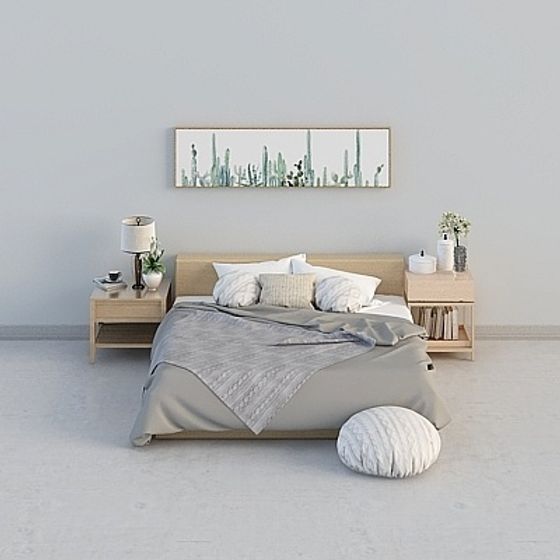 City Oasis Bedroom 3D model