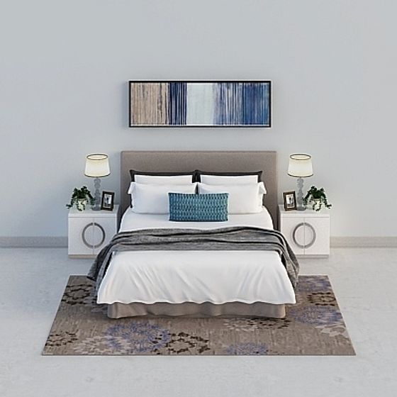 Urban Retreat Bedroom 3D Model