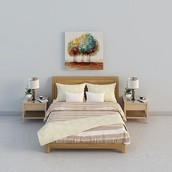 Cozy Retreat Bedroom 3D model