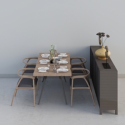 New Chinese style dining table and chairs combination