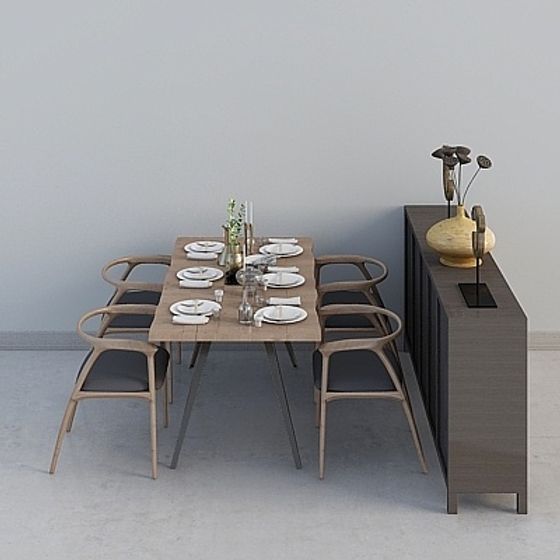 Urban Dining Set 3D model