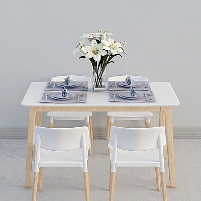 GU home-618-Nordic-style-dining room-dining table and chairs com