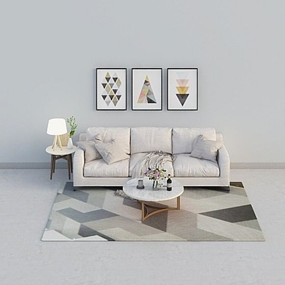 Modern Living Room 3D model