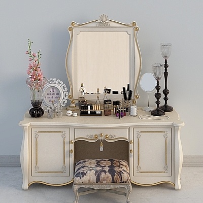 kujiale-cool house music-dressing table combination