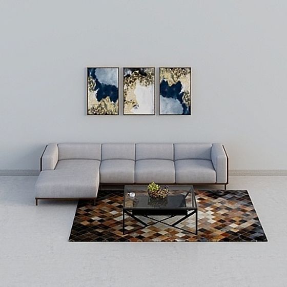 Urban Comfort Couch 3D model