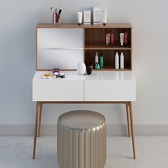 Stylish Modern Vanity Table 3D model