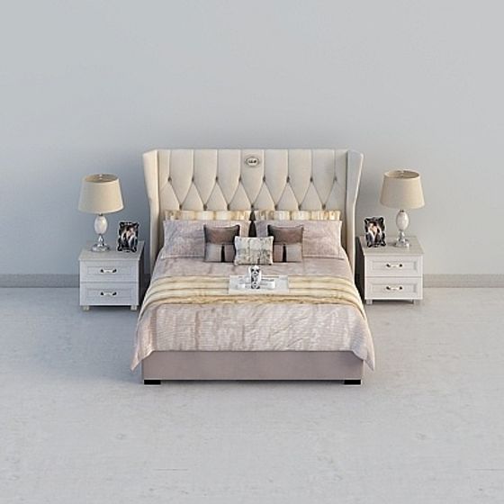 Urban Retreat Bedroom Suite 3D Model