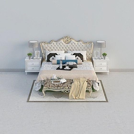 Royal Bedroom Suite 3D model