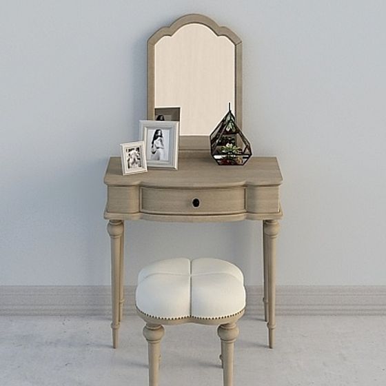 Elegant Vanity Set 3D model