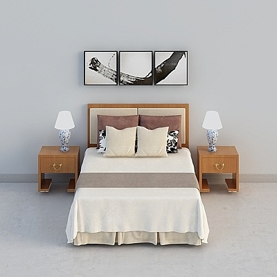 Minimalist Bedroom Suite 3D model