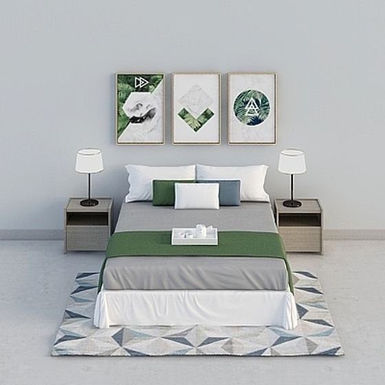 Urban Retreat Bedroom 3D model