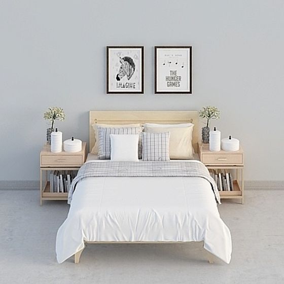 Modern Bedroom Set 3D model