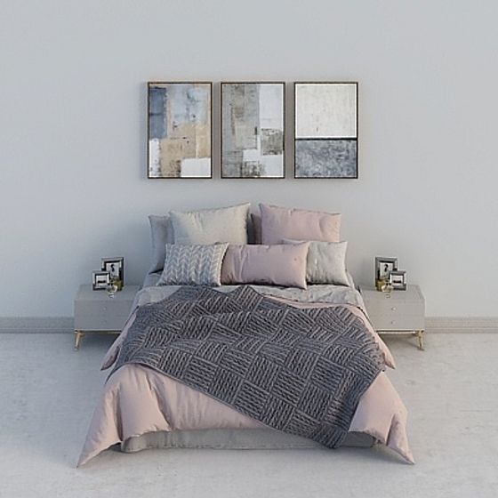 Cozy Retreat Bedroom 3D model