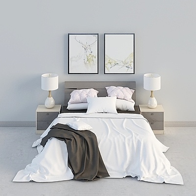 EXO-Yi Xiao line-white Maple-bed-minimalistic portfolio