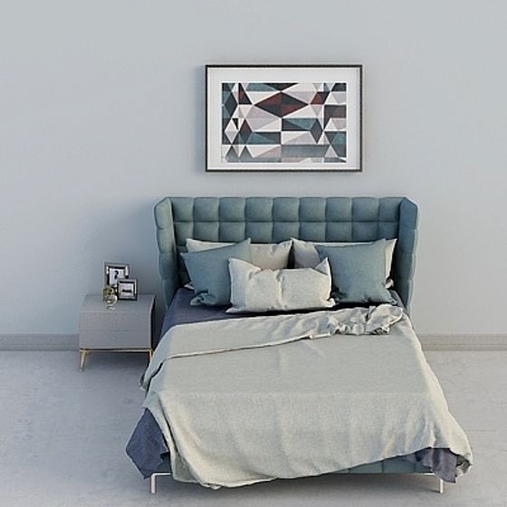 Urban Chic Bedroom 3D model