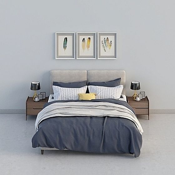 Cozy Retreat Bedroom 3D model