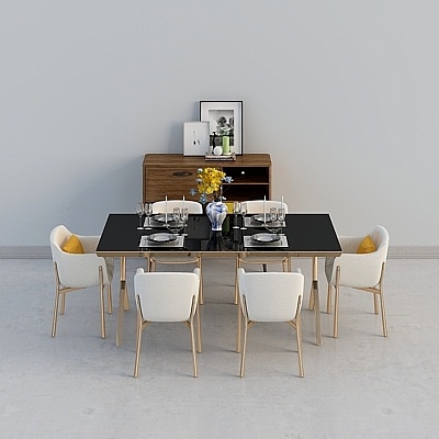 VR-City-dining table and chairs combination