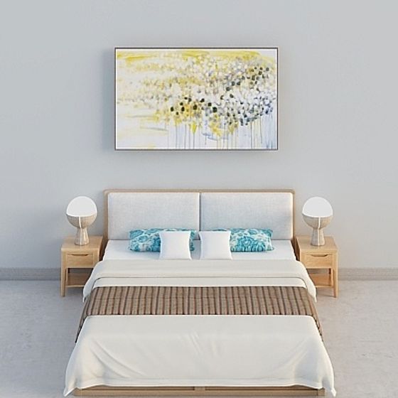 Modern Bedroom Suite 3D Model