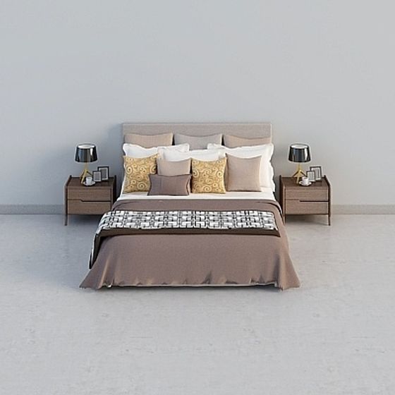 Minimalist Bedroom 3D Model