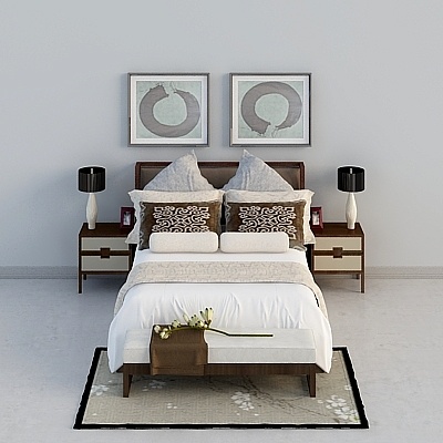 New Chinese cloth art bed fly combination