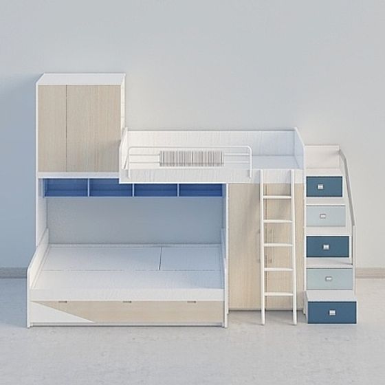 Urban Loft Bunk Bed 3D model