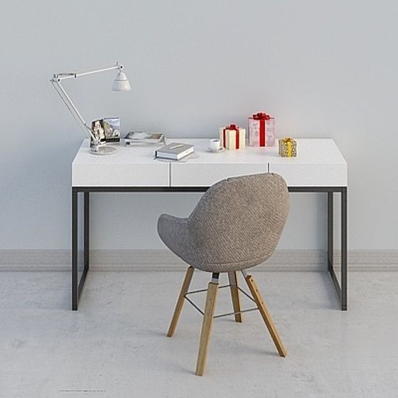 Sleek Modern Workspace 3D model