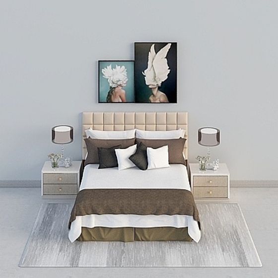 Urban Retreat Bedroom 3D Model